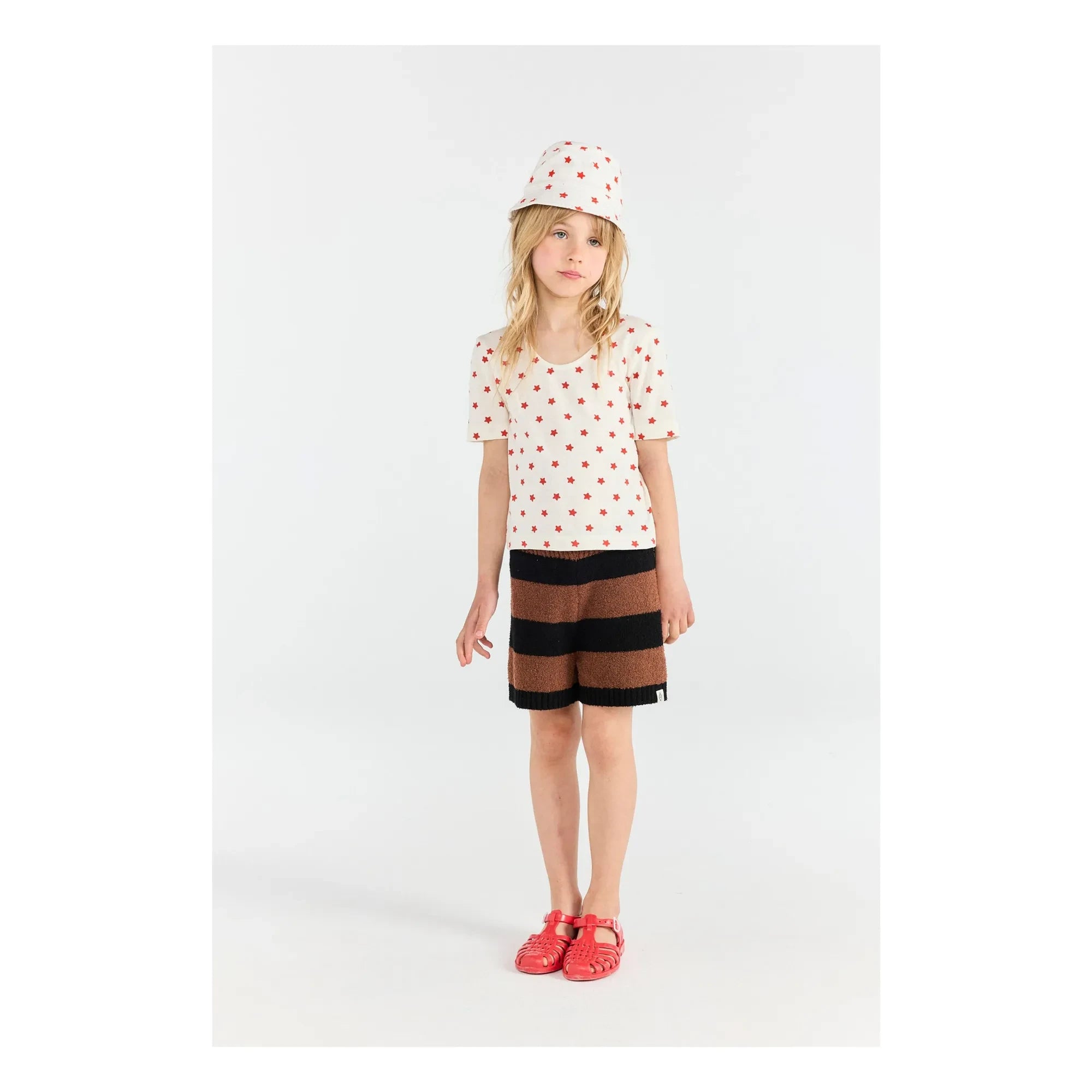 The Animals Observatory - Crayfish Stars Organik Pamuk Tişört | Beyaz
