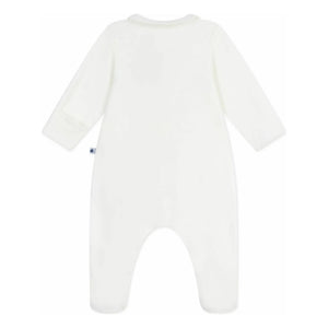 Petit Bateau - Dors Bien Pyjama aus Bio-Baumwolle mit Logo-Stickerei | Weiß