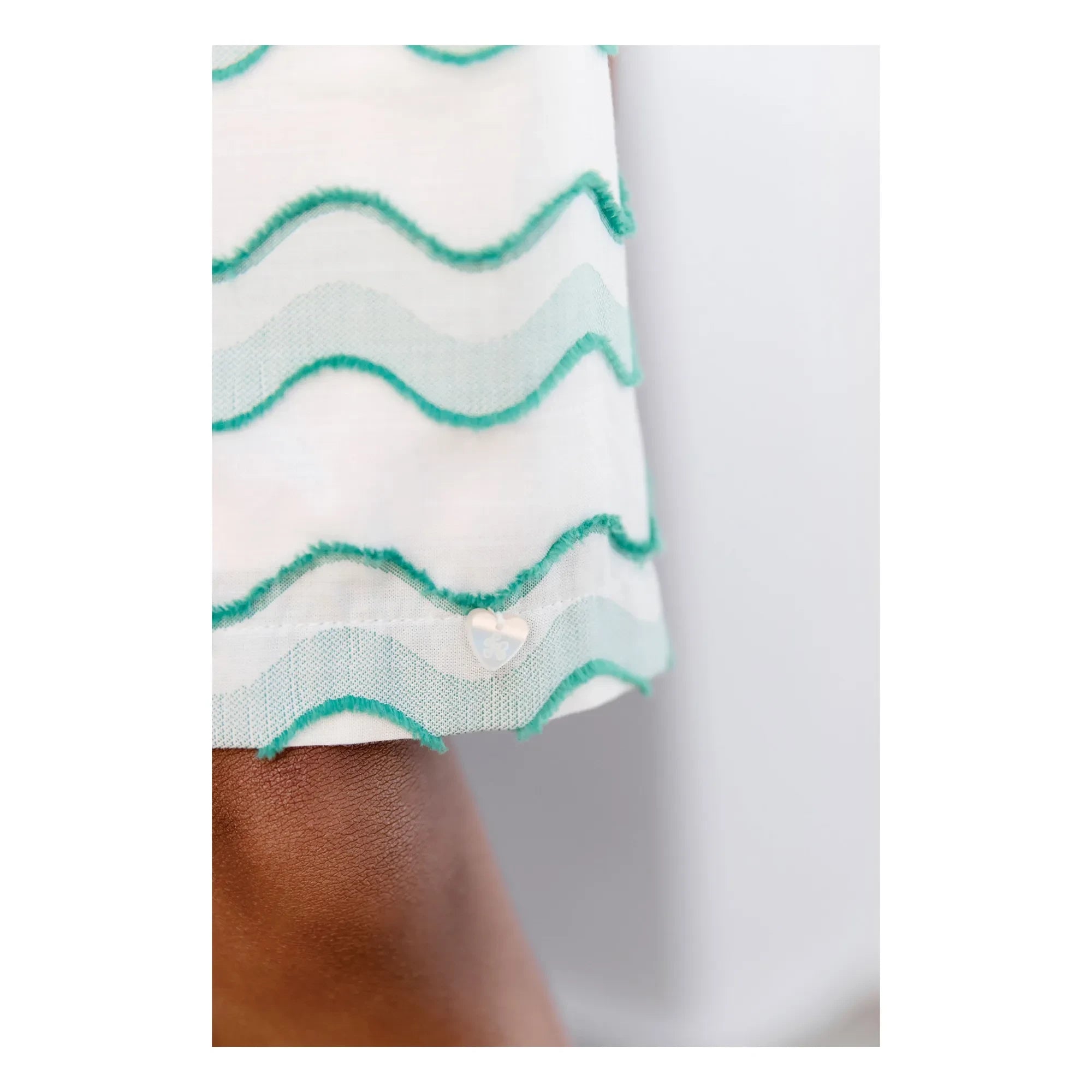 Tartine et Chocolat - Wellenmuster Kleid | Grün