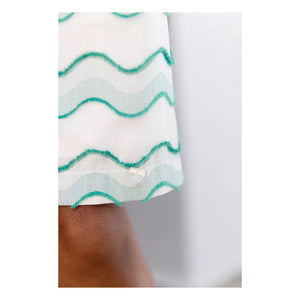 Tartine et Chocolat - Wellenmuster Kleid | Grün
