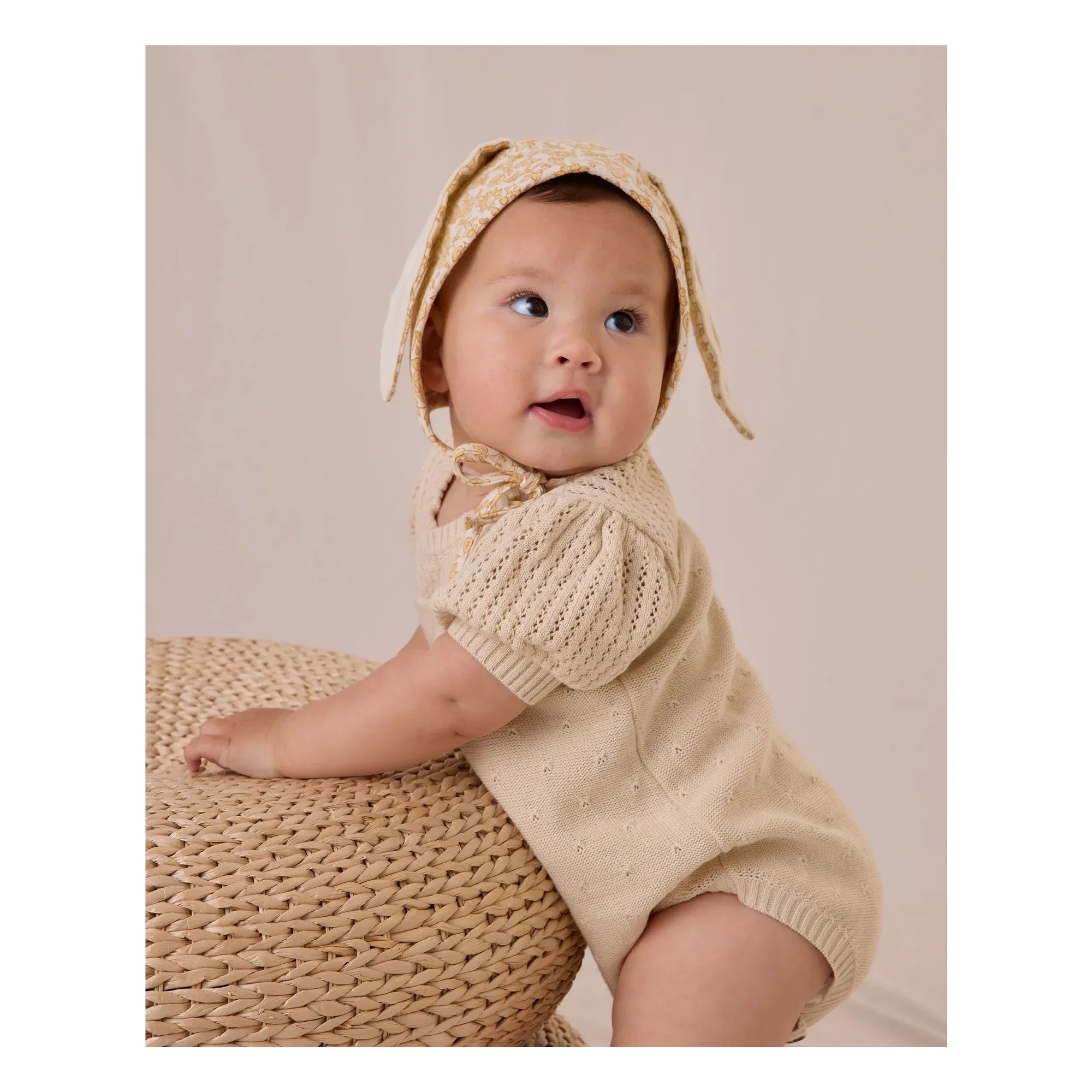 Quincy Mae - File-Strampler | Ecru
