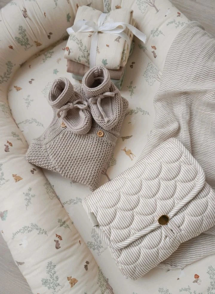 Cam Cam - Woodland Muslin Baby Tücher - 3er Set | Ecru
