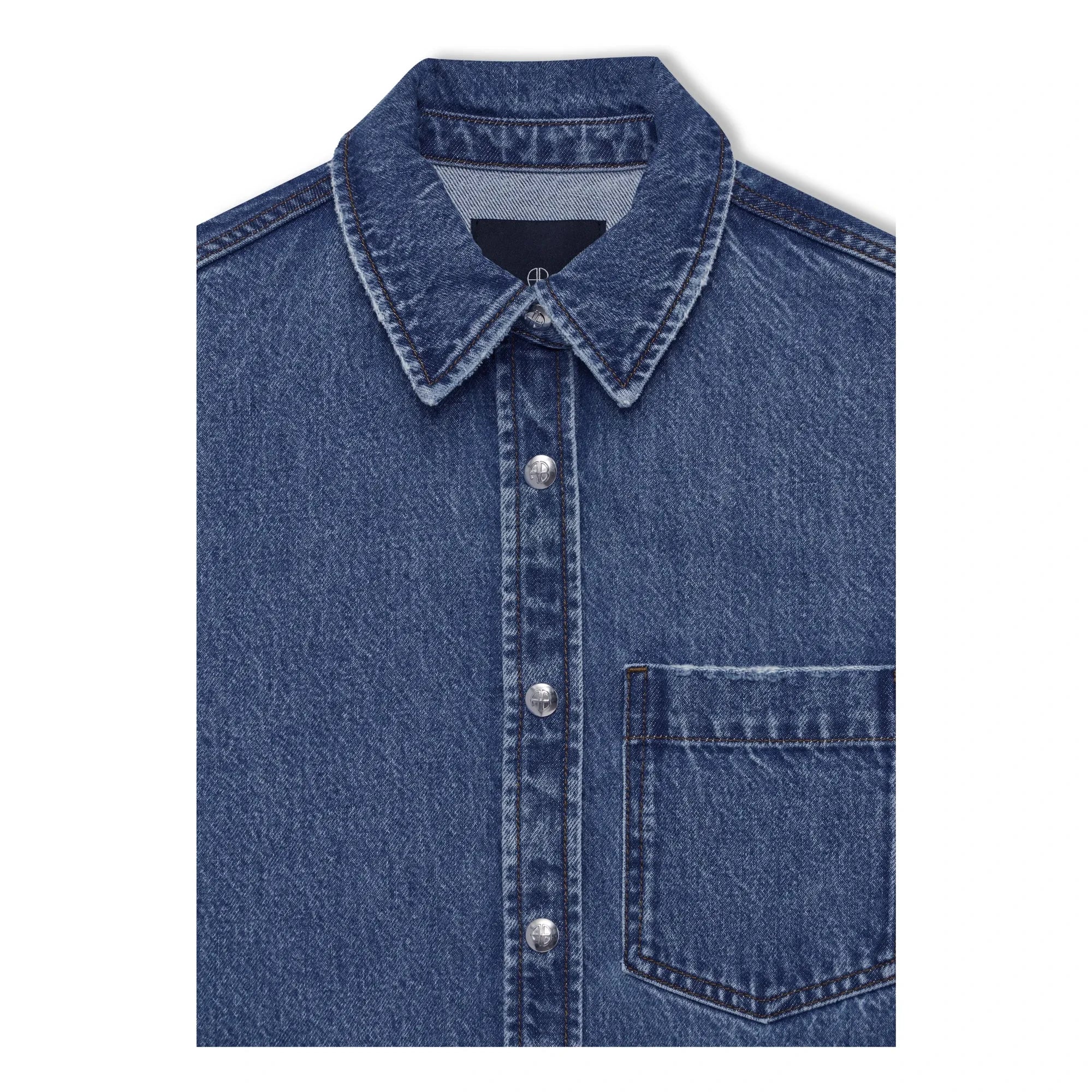 Anine Bing - Denim Mary elbise | Mavi
