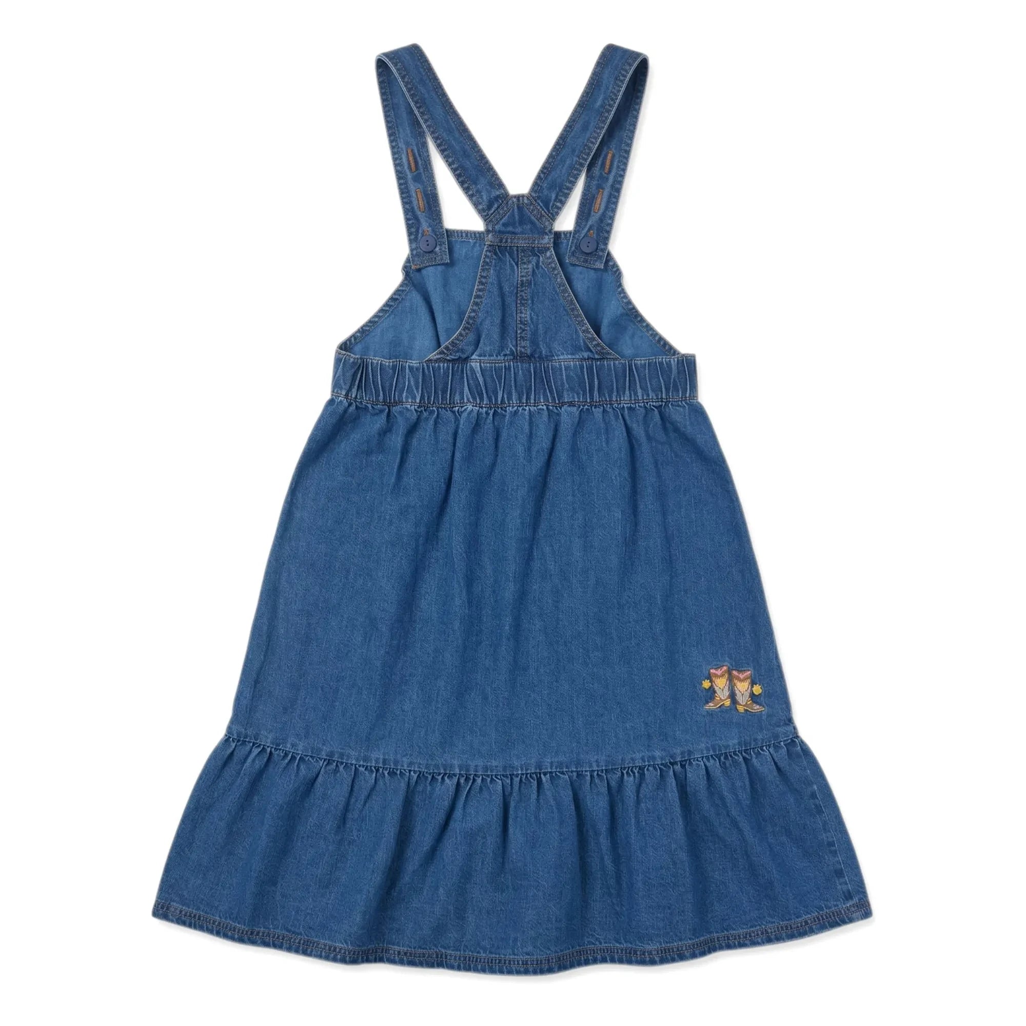 Hundred Pieces - Devi Latzkleid Stiefel | Blau