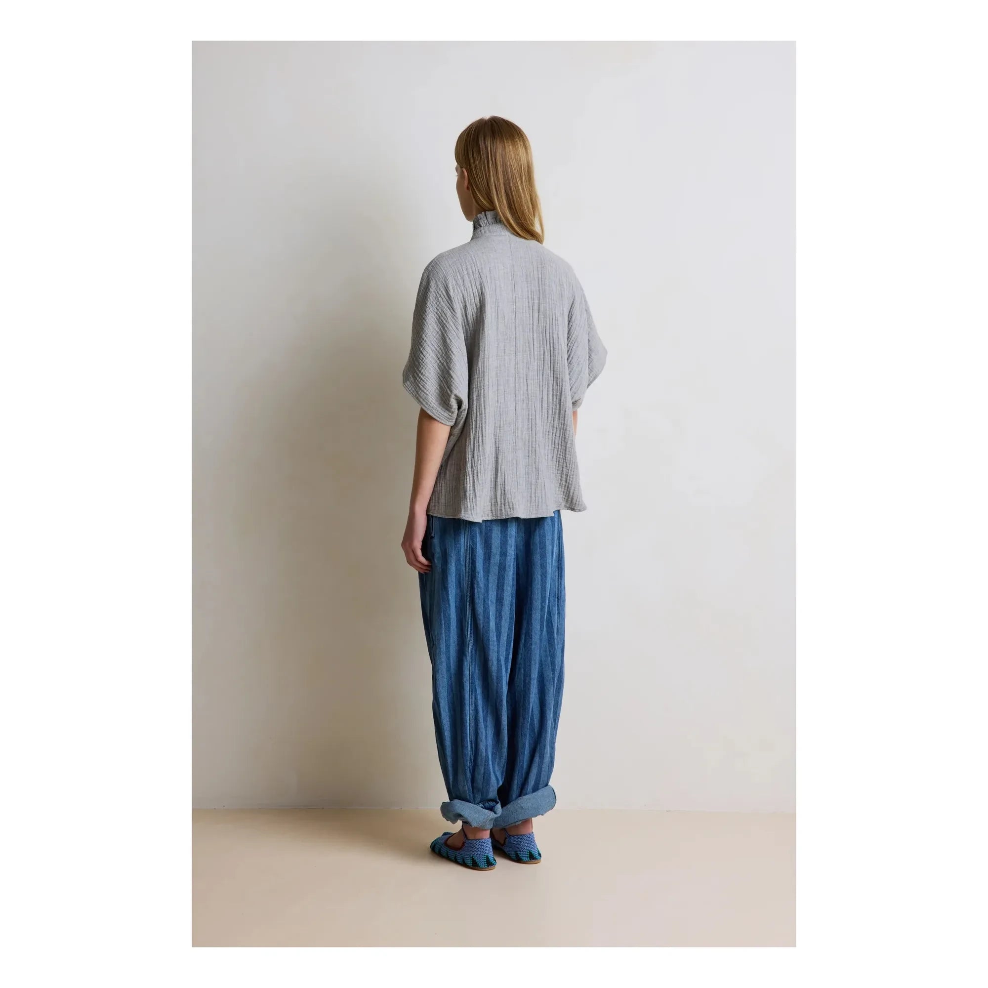 Hod - Natasha Baumwollhemd | Blau