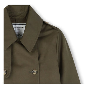 Zadig & Voltaire – Bestickter Trenchcoat | Khaki