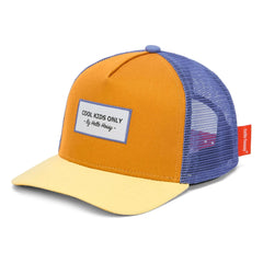 Hello Hossy - Trucker Mini Bio-Baumwoll-Kappe mit gebogenem Schirm | Camel
