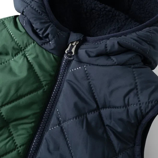 Liewood - Diana Sherpa-Ärmellose Jacke, hergestellt aus recycelten Fasern | Nachtblau