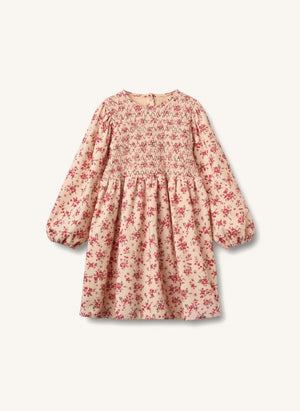 Wheat - Sylvia Fleurie Bio-Baumwollkleid | Pfirsich