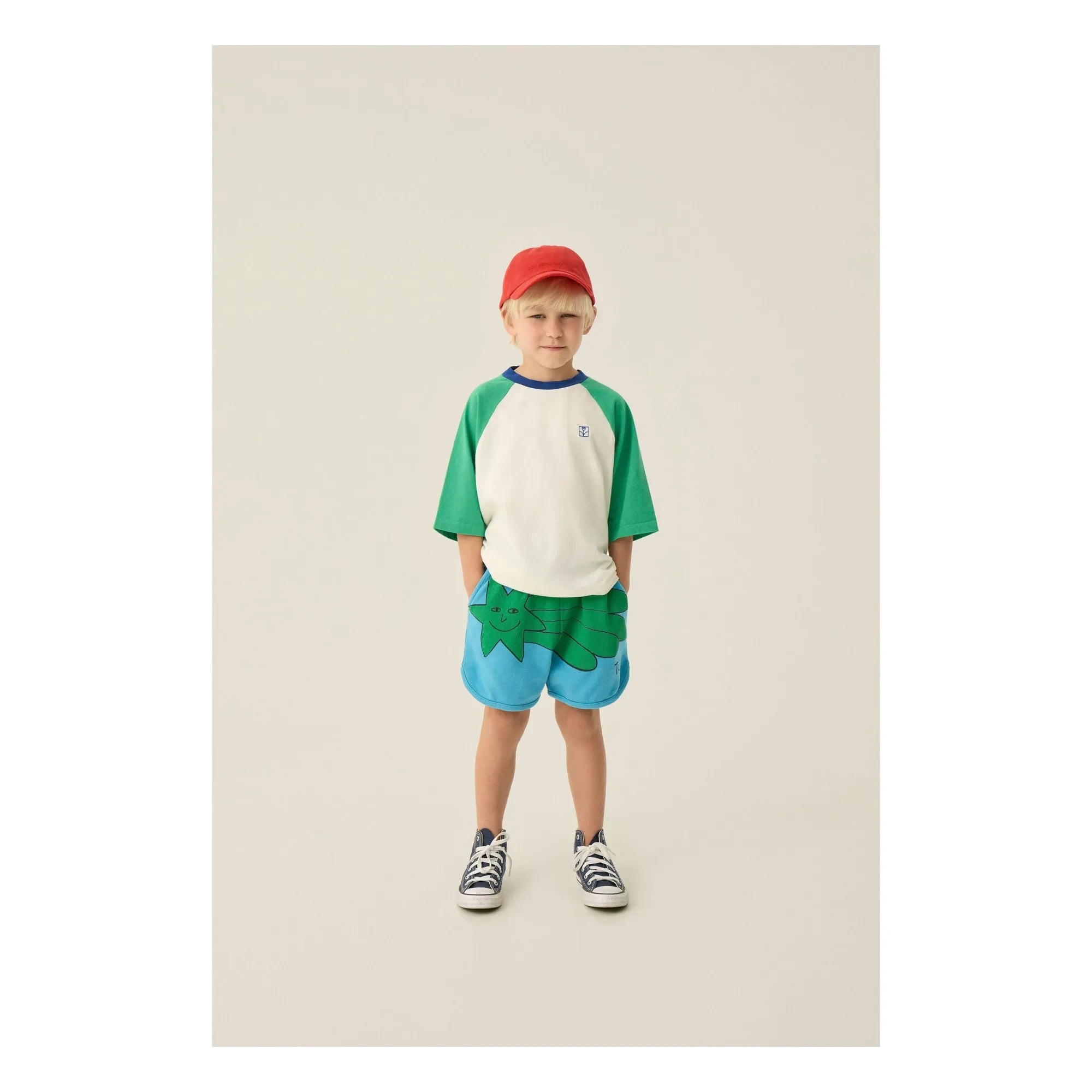 The Campamento – Oversize T-Shirt mit Farbblöcken | Ecru