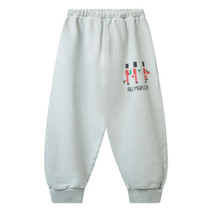 Wynken - La Marcia Joggingshose aus Bio-Baumwolle | Grau meliert