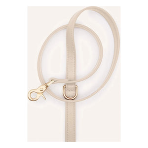 Cafide - Veganes Halsband aus Kunstleder, 3-fach verstellbar | Beige