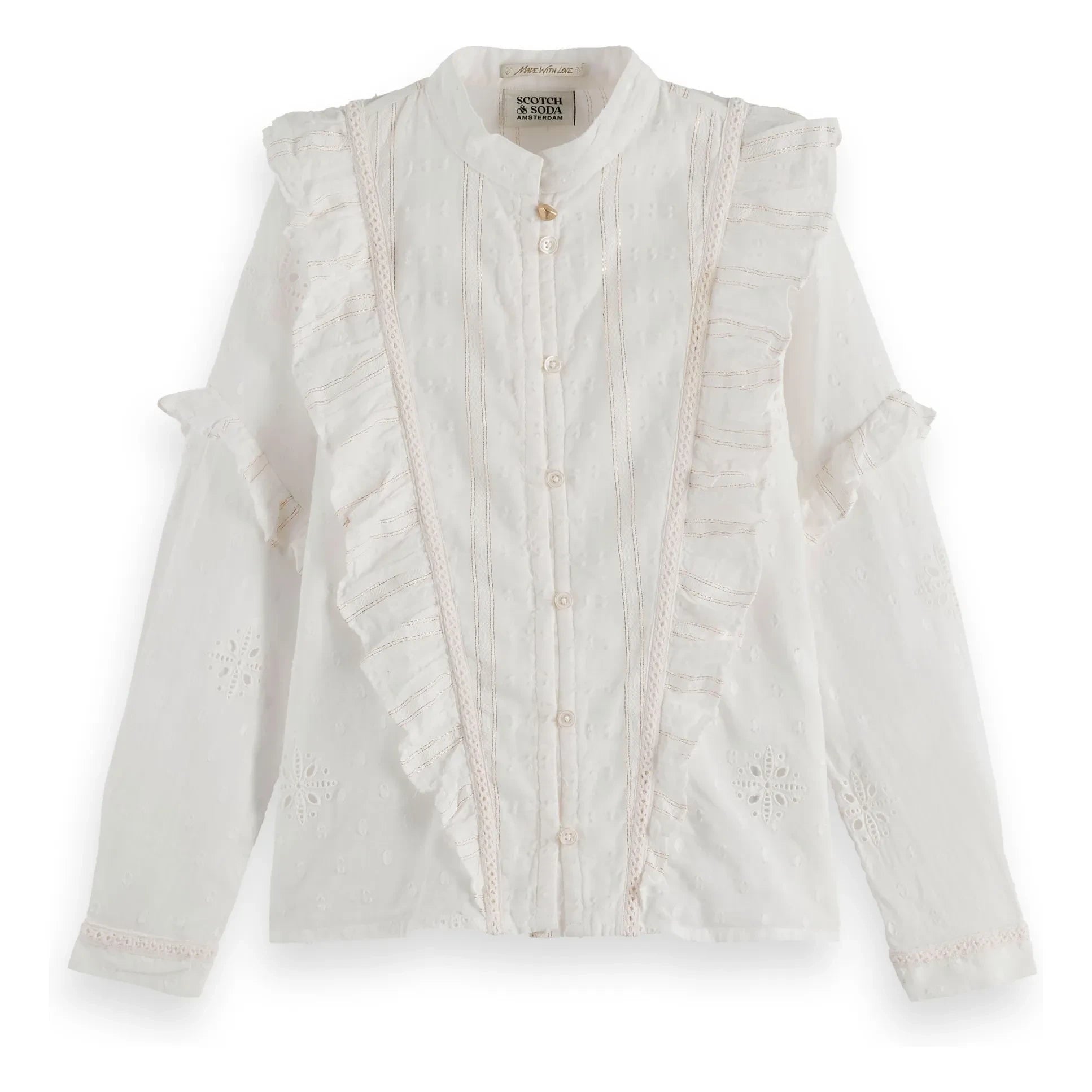 Scotch & Soda - Rüschenbluse | Creme