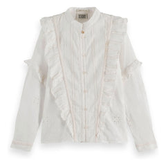 Scotch & Soda - Rüschenbluse | Creme