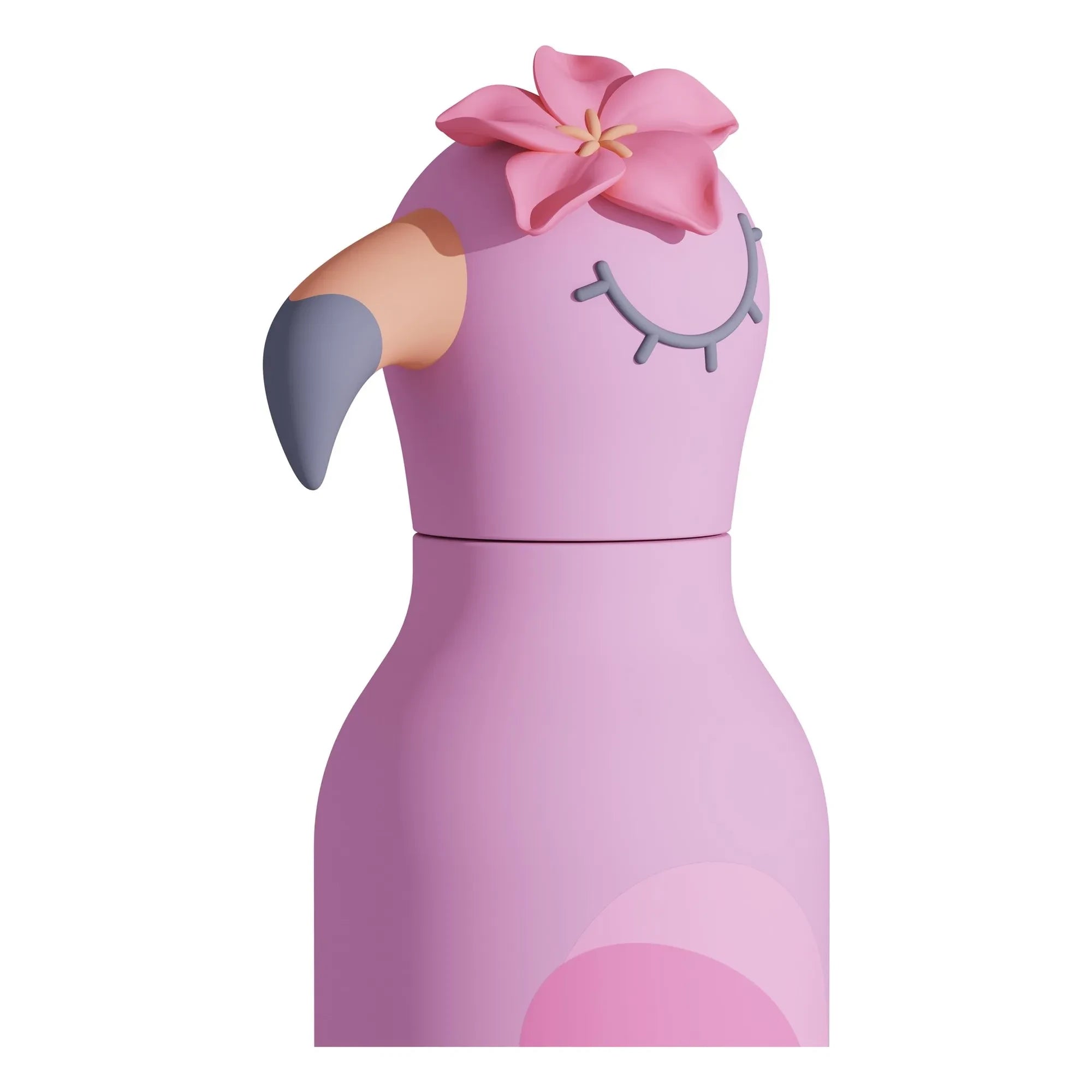 Asobu - Flamant Rose Edelstahl-Wasserflasche | Rosa