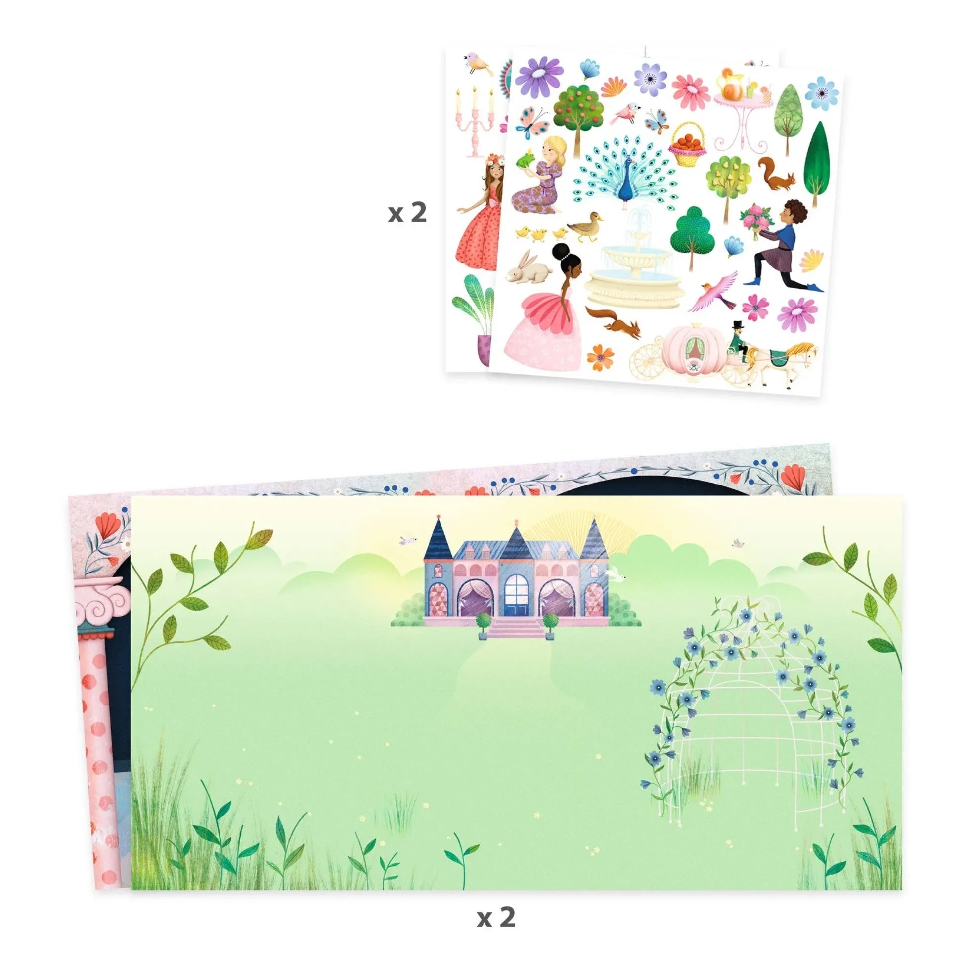 Djeco - Leben im Schloss Sticker