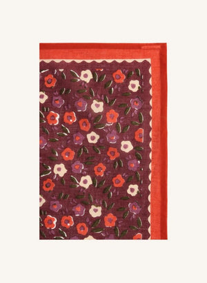 Apaches - Kleines Blumen-Dupitta-Tuch | Lila