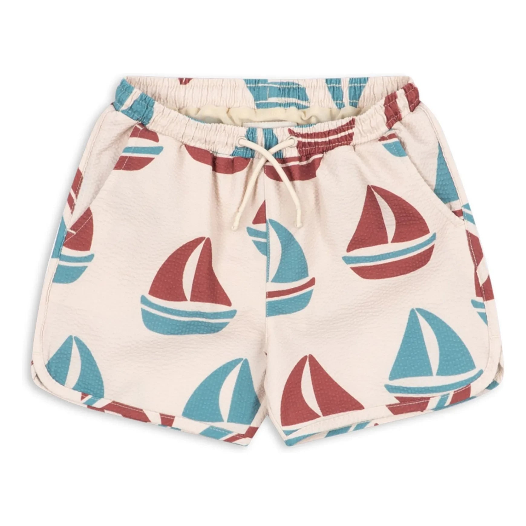Konges Sløjd - Asnou Bateaux Badeshorts aus recyceltem Faserstoff | Ecru