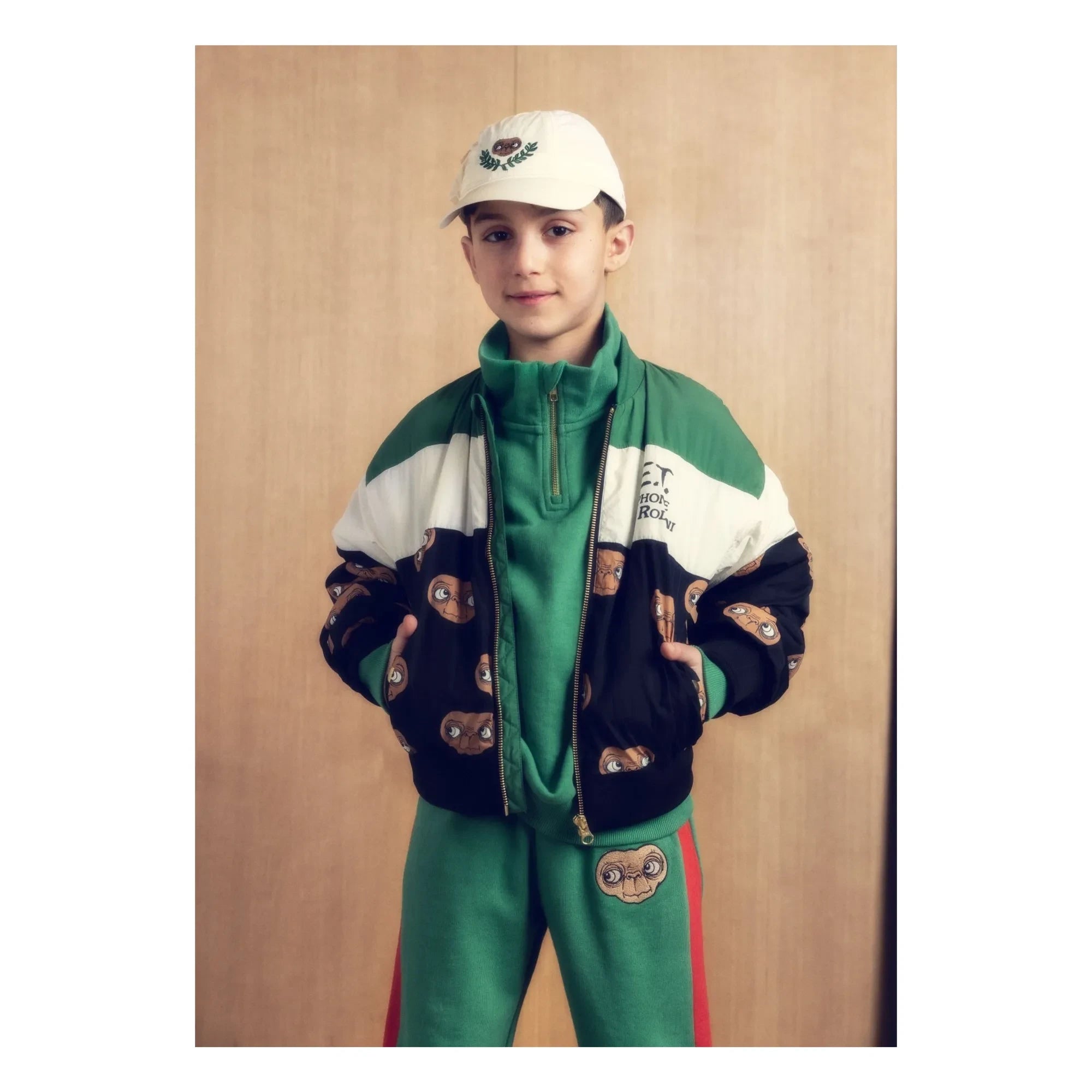 Mini Rodini - E.T. Baseballjacke | Grün
