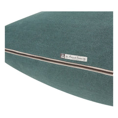 Maison de Vacances - Vice Versa Kissen aus Stonewashed Leinen, schwarzer Streifen | Tinte