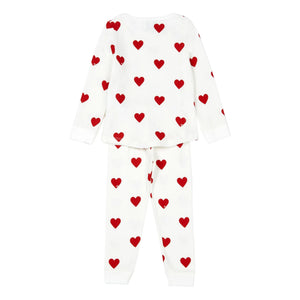 Petit Bateau - Mison Pyjama aus Bio-Baumwolle | Weiß