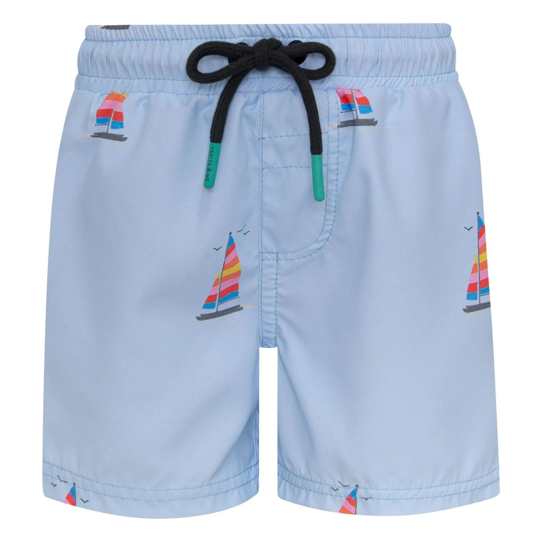 Pepita & Me - Hellblaue Segelshorts