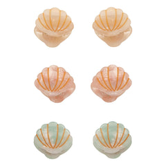Mimi & Lula - 6er Set Mini Muschel-Haarspangen | Creme