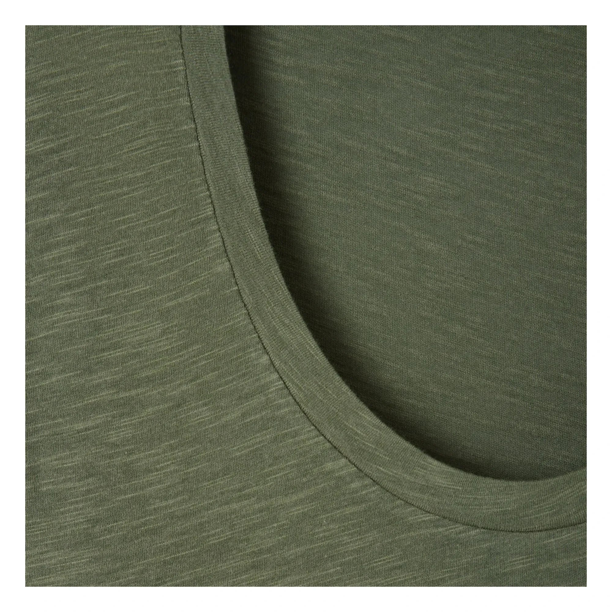 American Vintage - Jacksonville U-Neck T-Shirt | Khaki