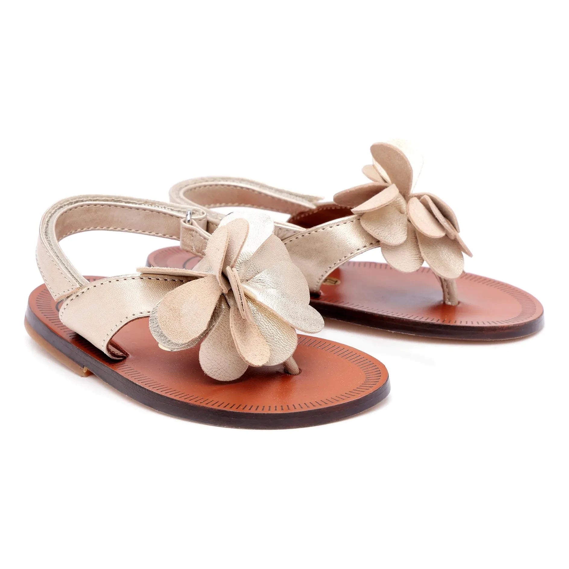 Pèpè - Blumen Sandalen | Creme