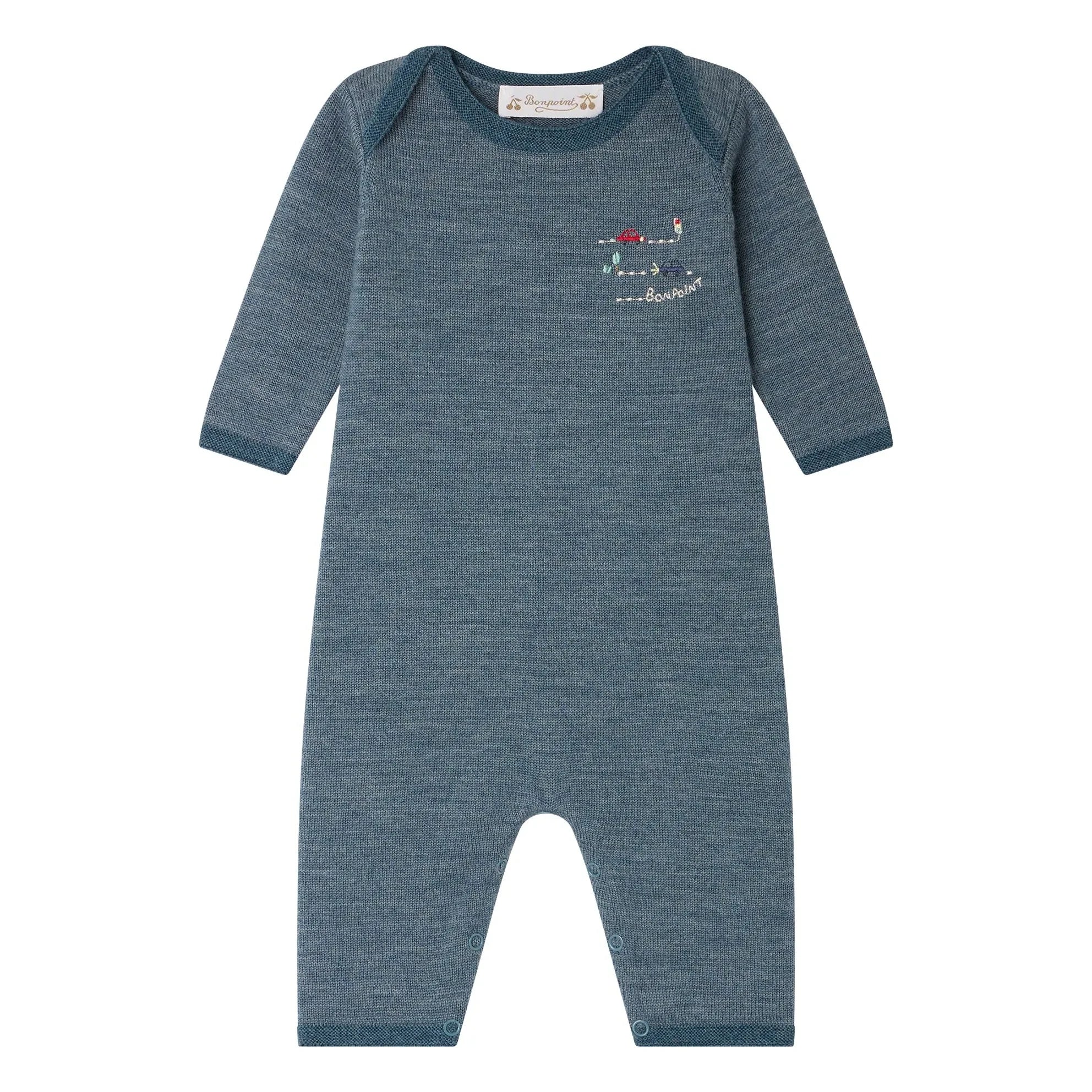 Bonpoint - Cielo Woll-Jumpsuit | Marineblau