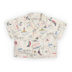 the new society - Clove Bateaux Baumwollhemd BCI Baby | Ecru