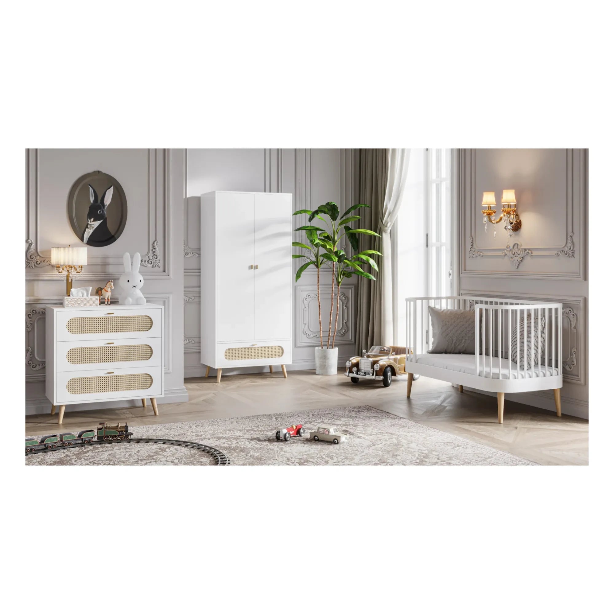 VOX - Paris Dönüştürülebilir Beşik - 70 x 140 cm | Beyaz
