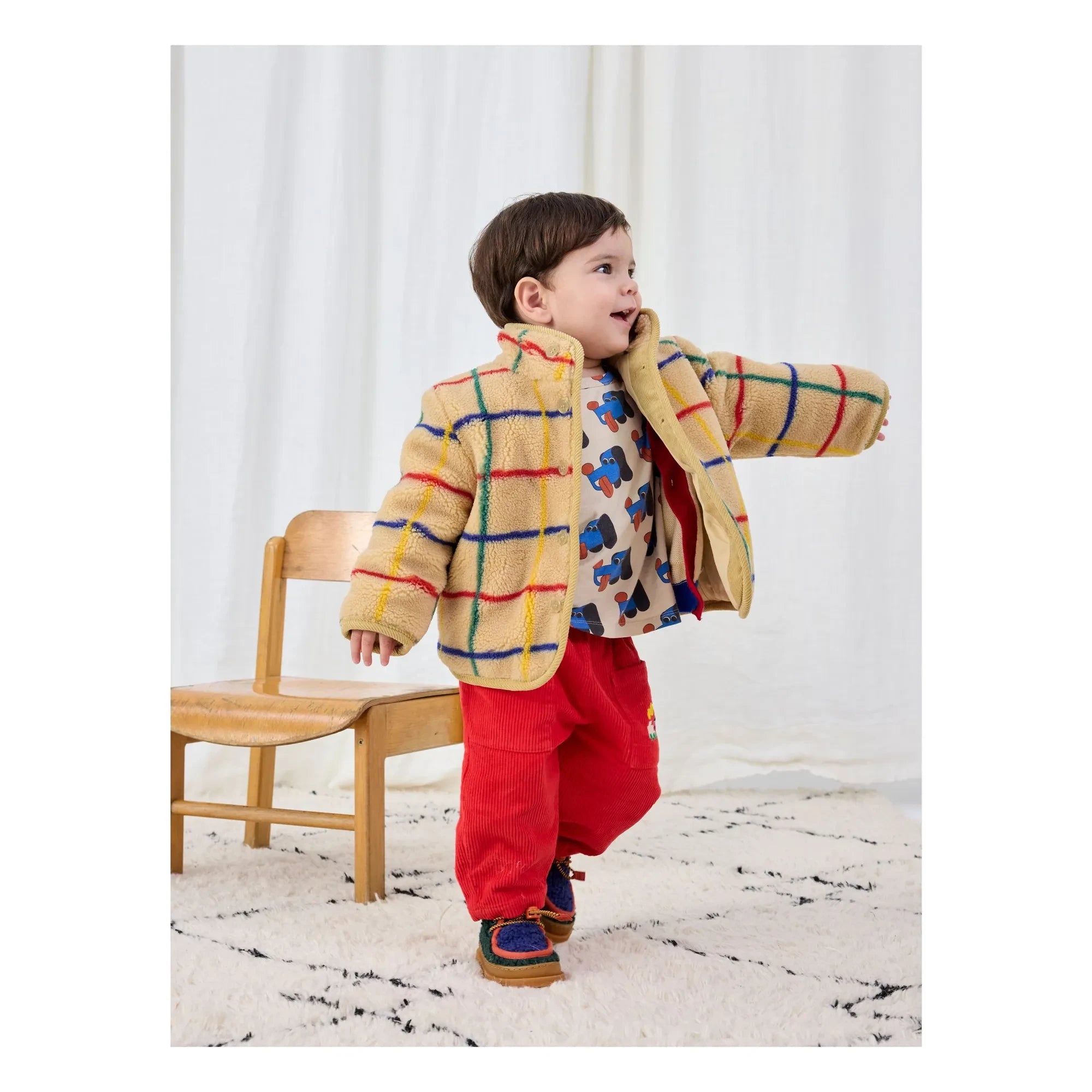 Bobo Choses - Sherpa Jacke aus recycelten Fasern für Babys | Beige