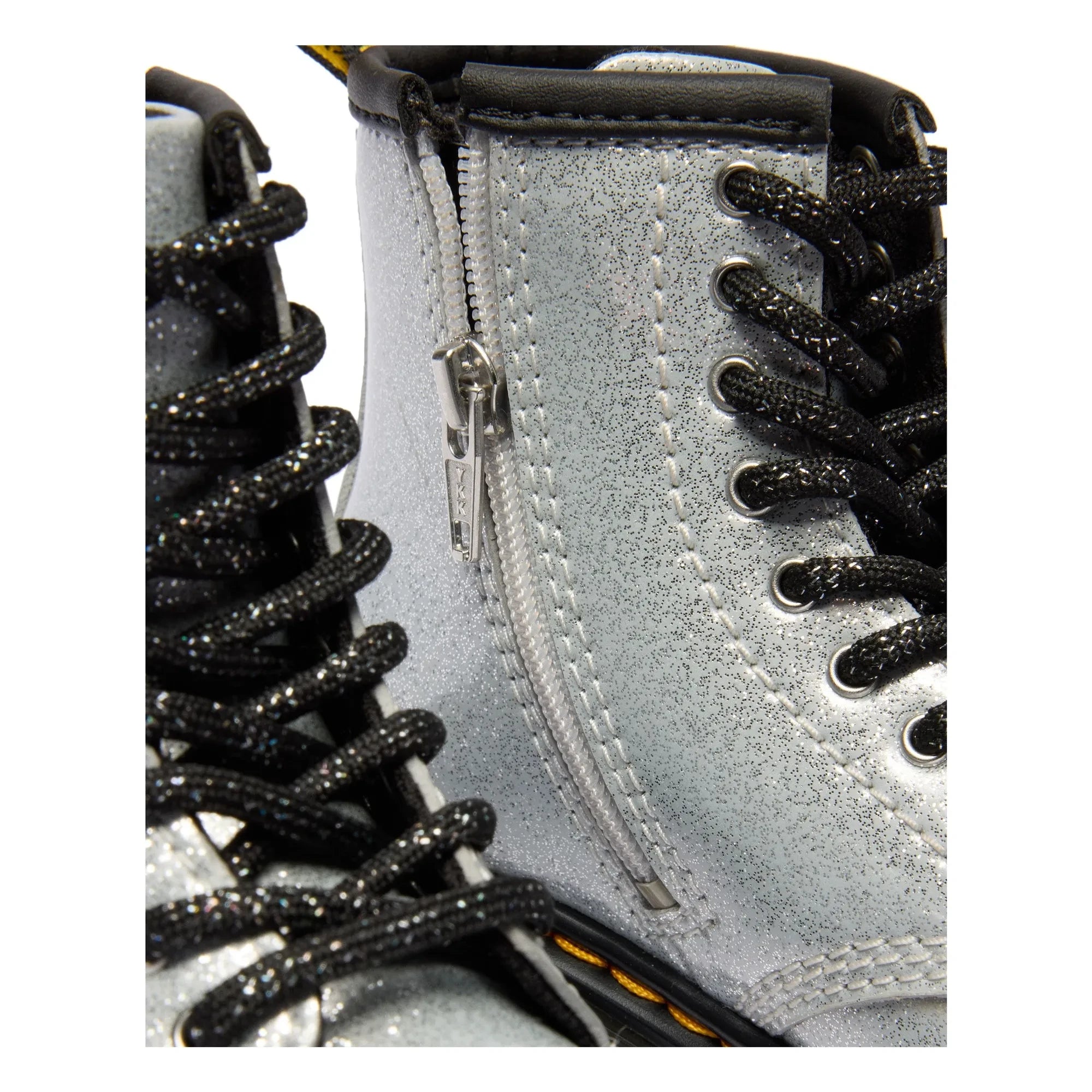 Dr. Martens – 1460 J Glitter Stiefel | Silber
