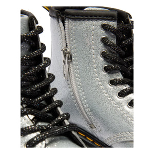 Dr. Martens – 1460 J Glitter Stiefel | Silber