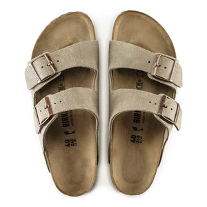 BIRKENSTOCK - Arizona Wildleder-Sandalen | Dunkelbeige-Braun