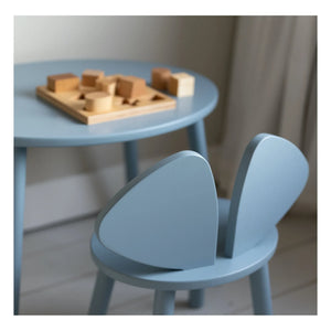 Nofred - Birch Mouse Tisch und Stuhl | Hellblau