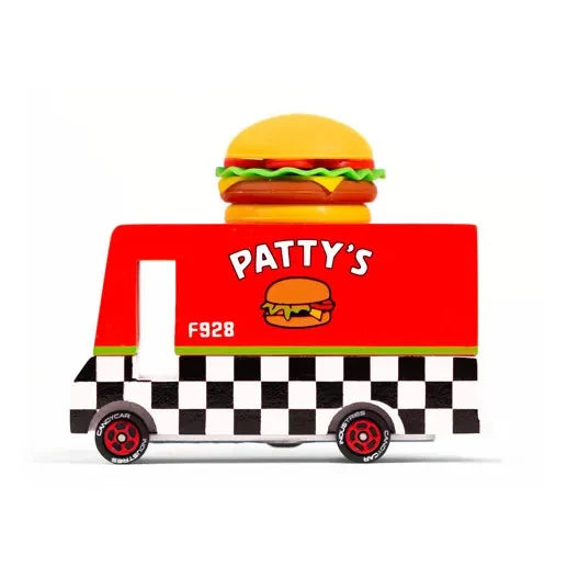 Candylab - Burger Ahşap Oyuncak Araba