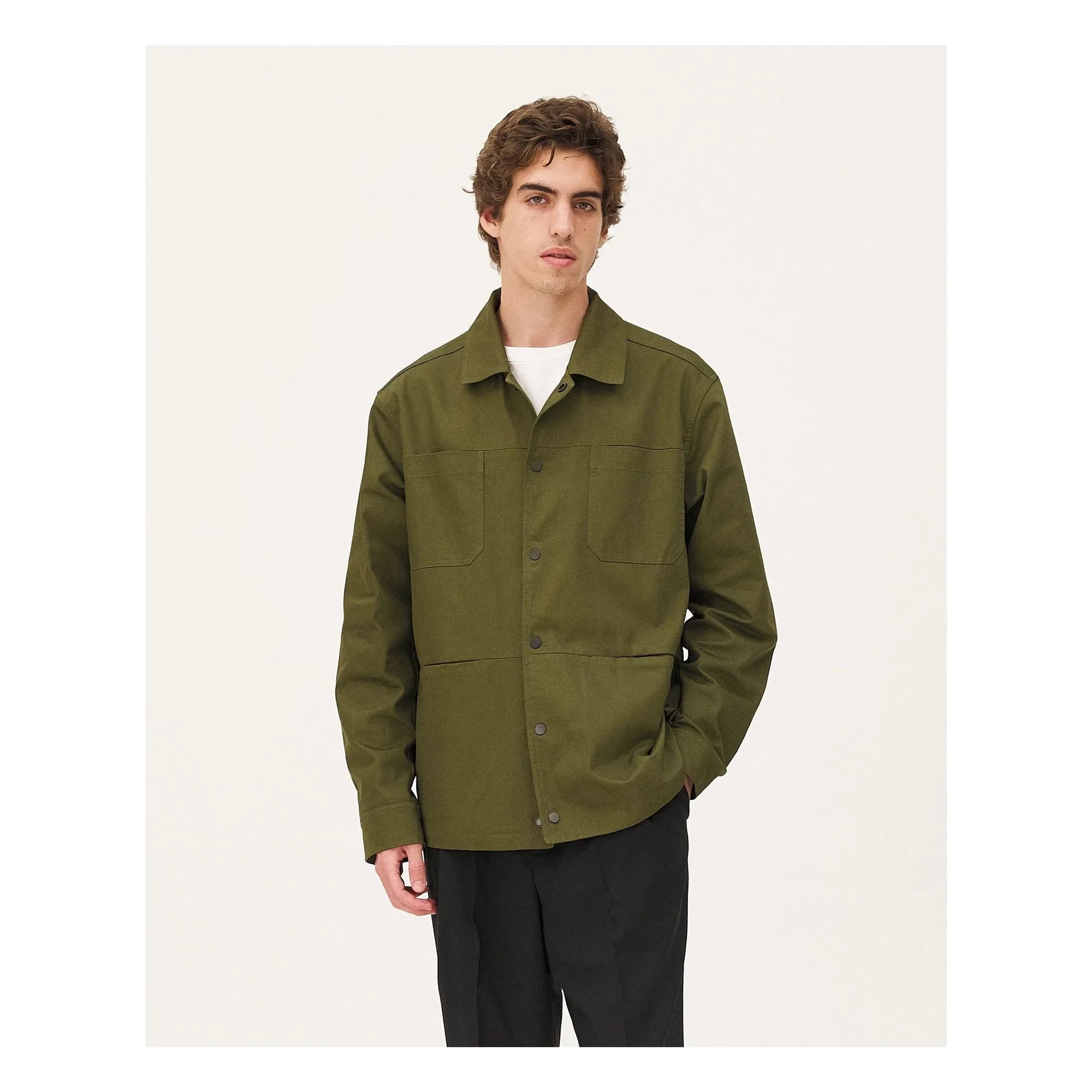Noyoco - Vancouver Jacke aus Bio-Baumwolle | Waldgrün
