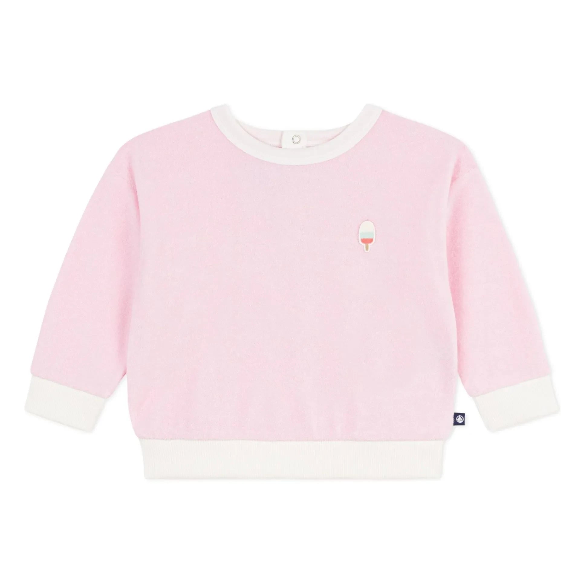 Petit Bateau - Pembe Buz Süngeri Sweat