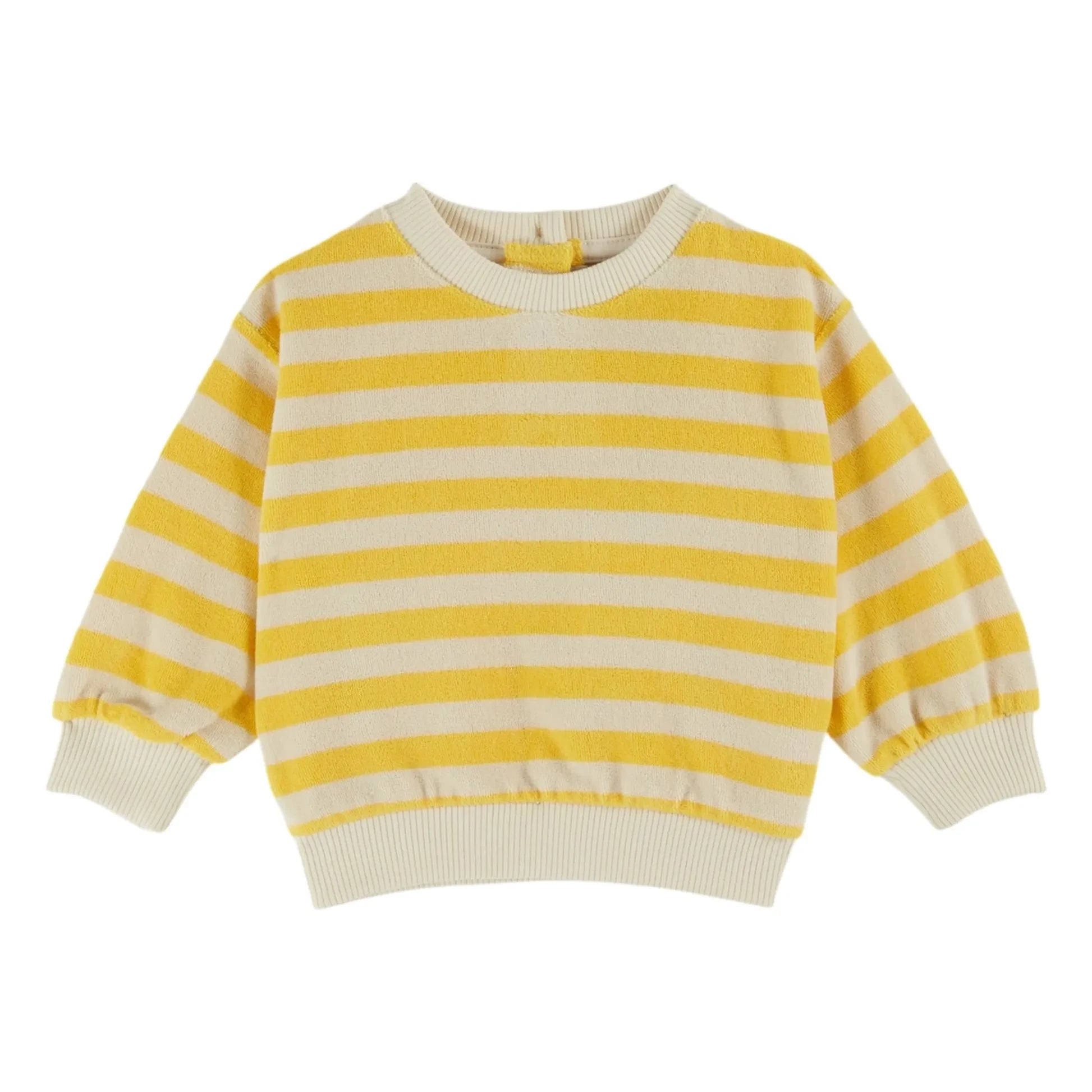 Emile et Ida - Gestreiftes Sweatshirt aus Bio-Baumwolle | Gelb
