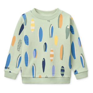 Liewood - Thora Surf Sweatshirt aus Bio-Baumwolle | Mandelgrün