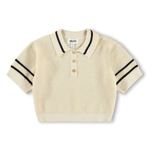 Molo - Gwinn Poloshirt aus Bio-Baumwollstrick | Ecru