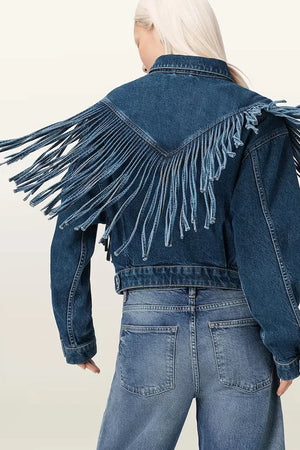 AllSaints kadın denim ceket MARLENE