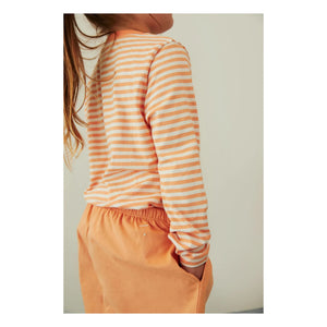 Gray Label - Bio-Baumwoll-Shorts mit Knöpfen | Aprikose