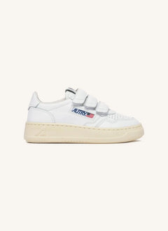 Autry - Kidstripes Niedriges Leder Sneaker | Weiß