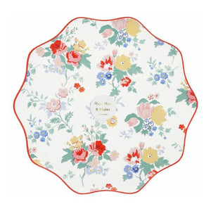 Meri Meri - Vintage Blumen Pappteller - 8er Set
