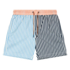 Beachlife - Gestreifte Badeshorts | Hellblau