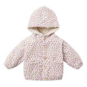 Quincy Mae - Fleurie Samt Bio-Jacke | Lila