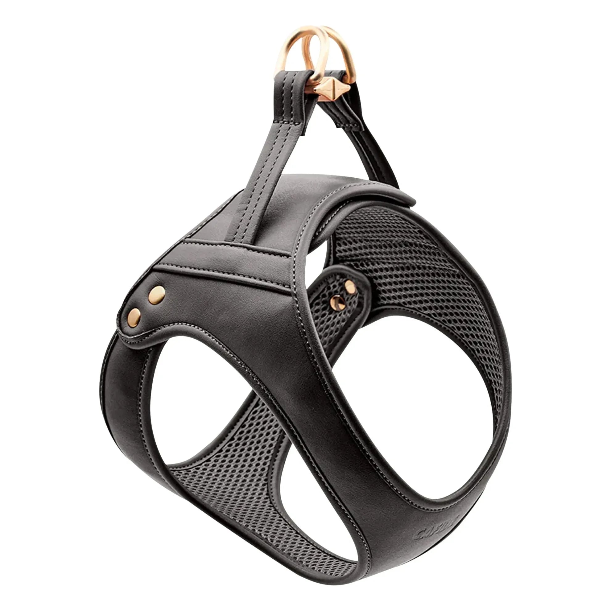Cafide - Veganes Leder Hundehalsband | Schwarz